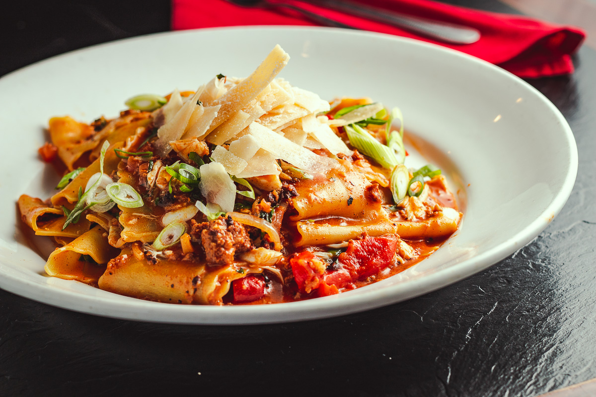 Pappardelle Diablo at Dante's Fire (Credit: Jackie Tran)