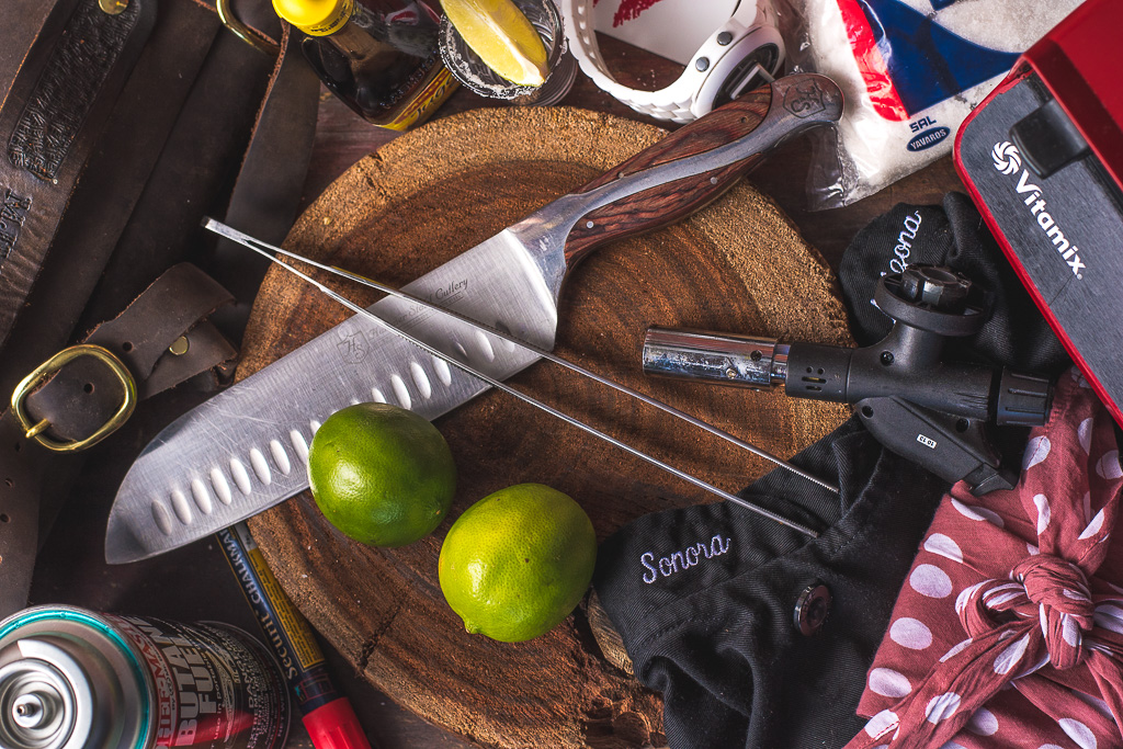 Chef Maria Mazon's tools at BOCA Tacos y Tequila (Credit: Jackie Tran)