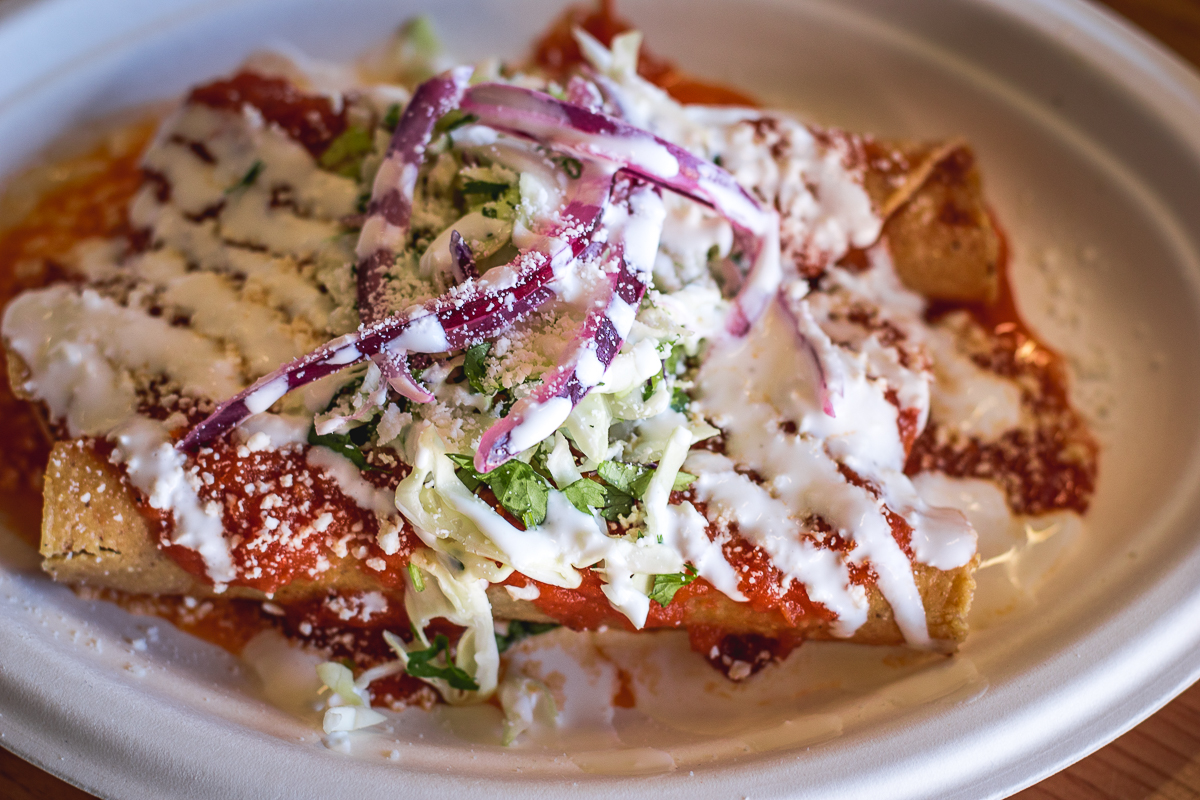 Chicken Rollies Tacos at Rollies Mexican Patio (Credit: Jackie Tran)
