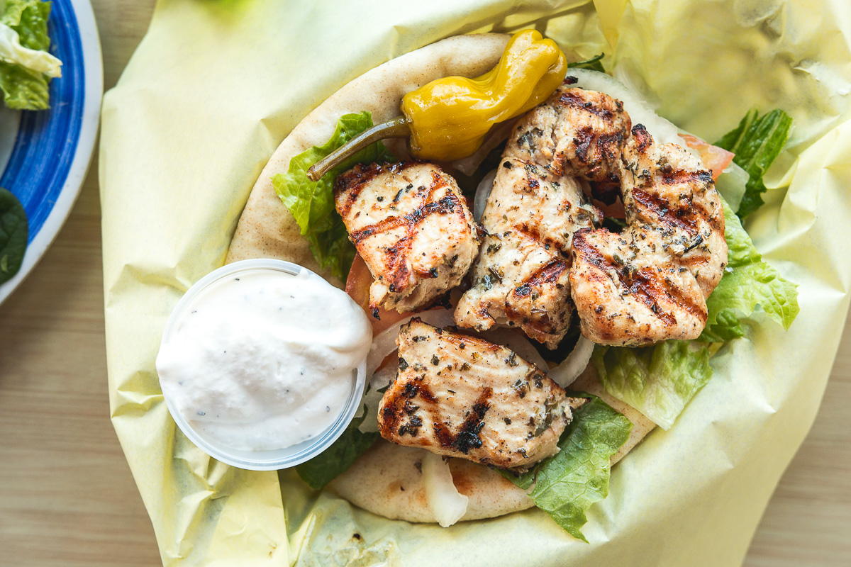 Chicken Salad Pita at Pappoule's (Credit: Jackie Tran) Chicken Salad Pita at Pappoule's (Credit: Jackie Tran)