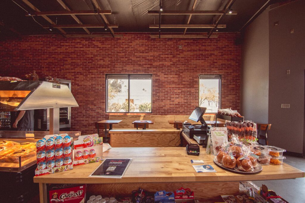 Dining area at Rancheros Carniceria on Grant Road (Photo by Jackie Tran)