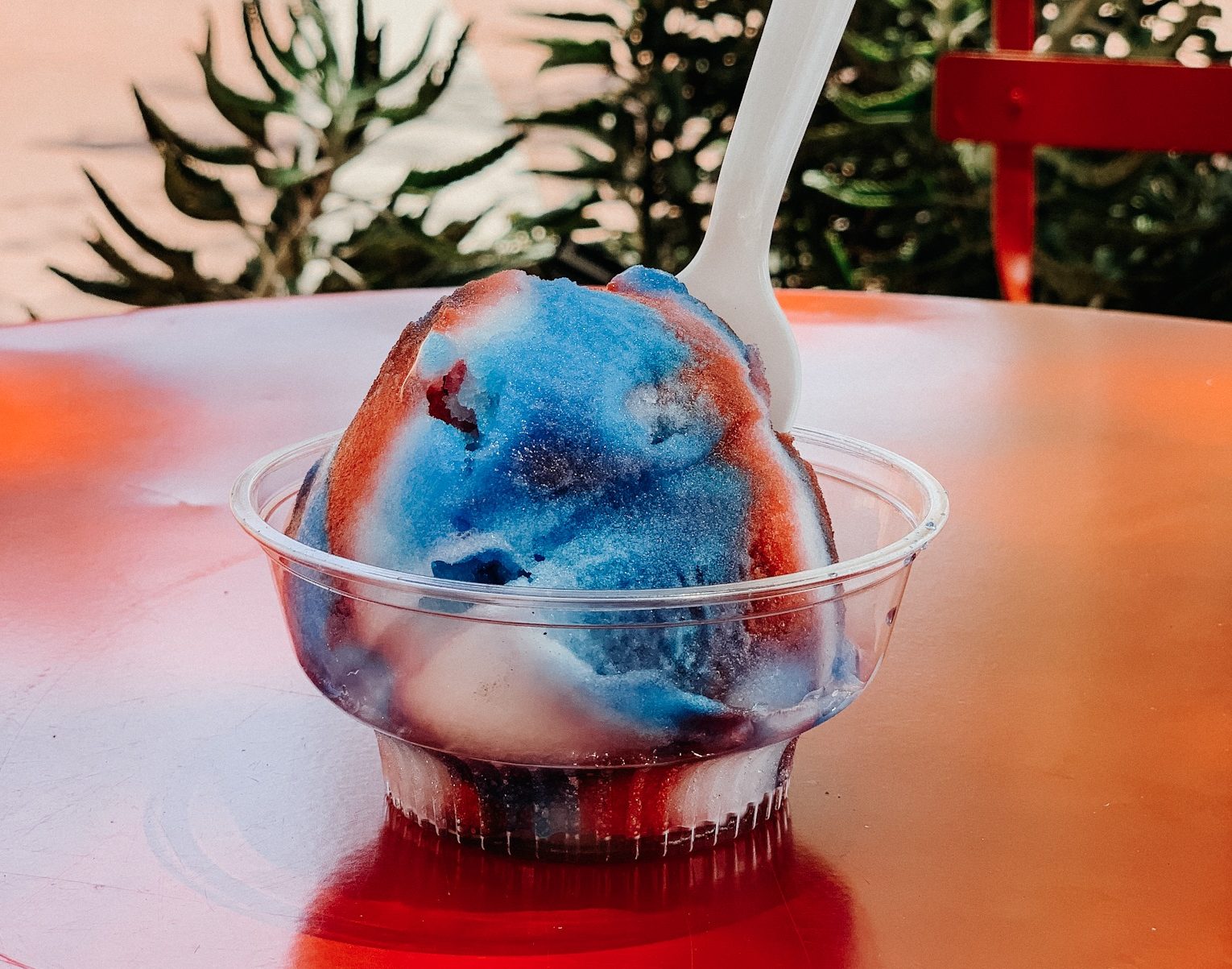 Rainbow Philly Ice at Raptor Canyon Cafe