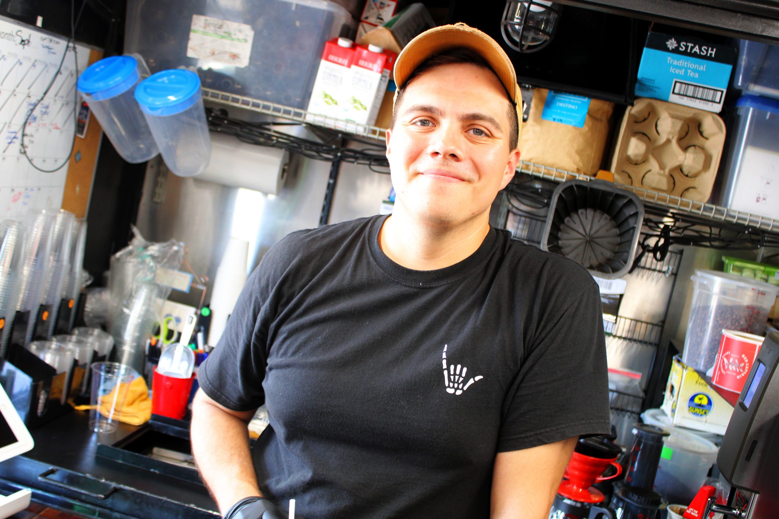 Ramses Trujillo of Red Captain Coffee (Photo by Mark Whittaker)