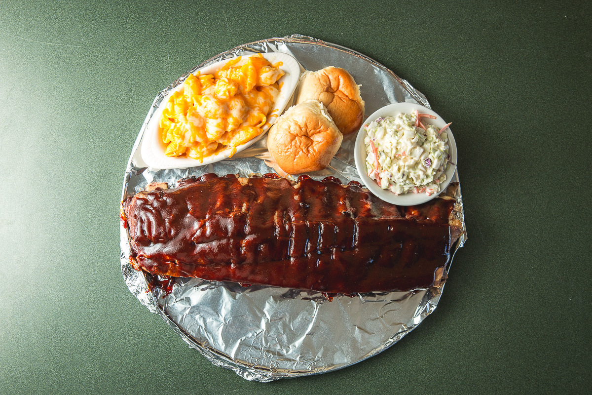 Baby back ribs at BBQ Shack (Credit: Jackie Tran)