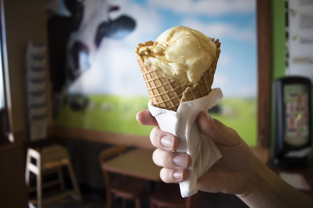 Sweet Cream Honeycomb Ice Cream at Screamery (Credit: Jackie Tran)