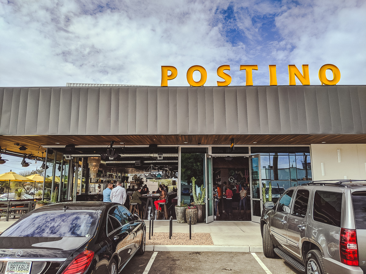 Facade at Postino WineCafe Tucson (Credit: Jackie Tran)