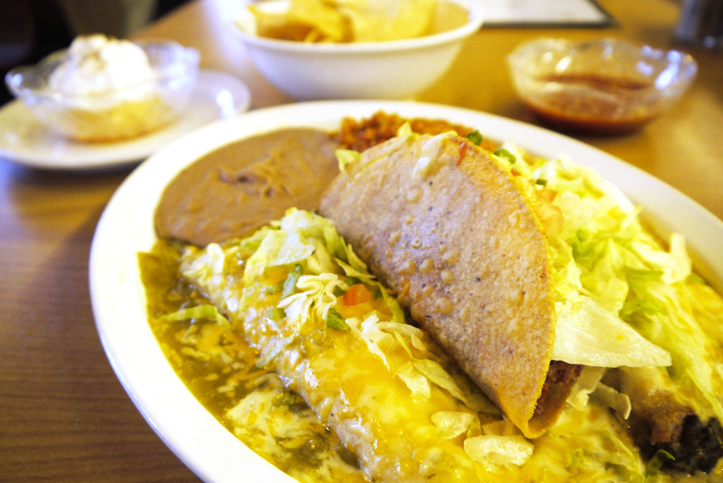 New Mexico Combo Plate at Poco & Mom's