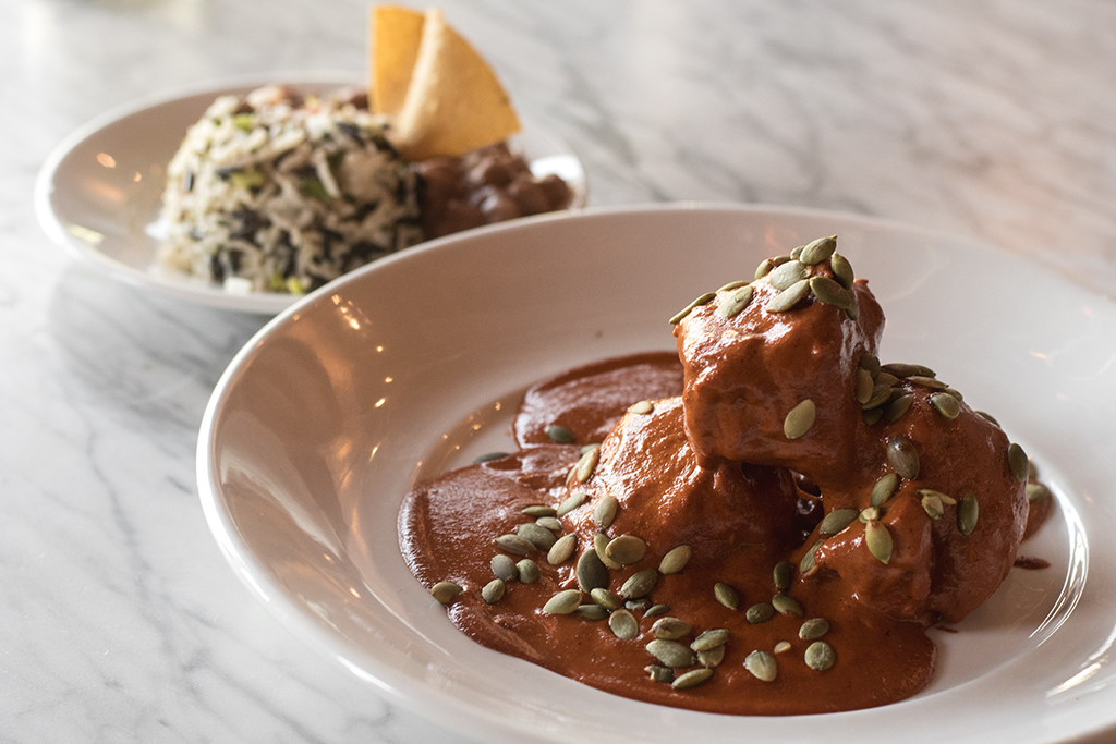 Mole pipian rojo at Elvira's Restaurant in Tucson (Credit: Jackie Tran)