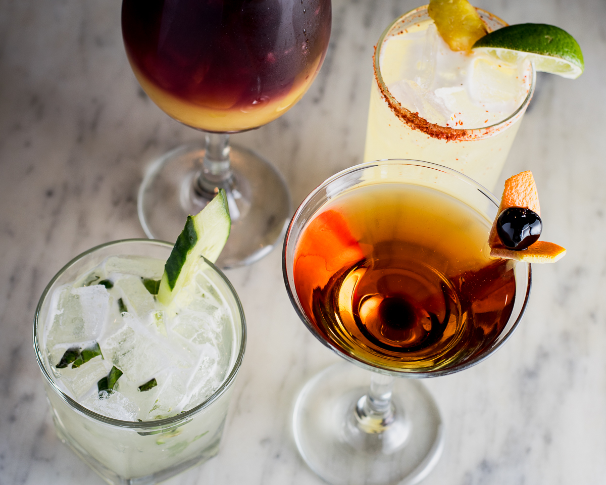 Assorted cocktails at Wild Garlic Grill (Credit: Jackie Tran)
