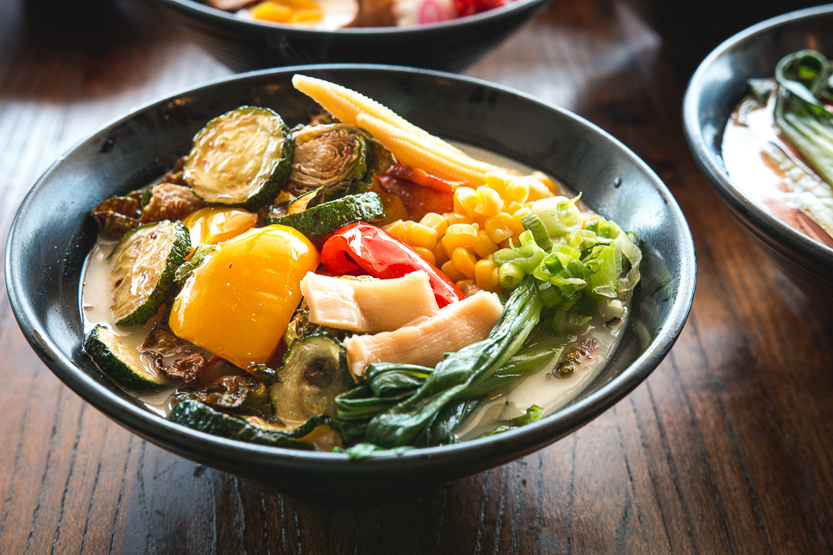 Veggie Creamy Ramen in Veggie Broth