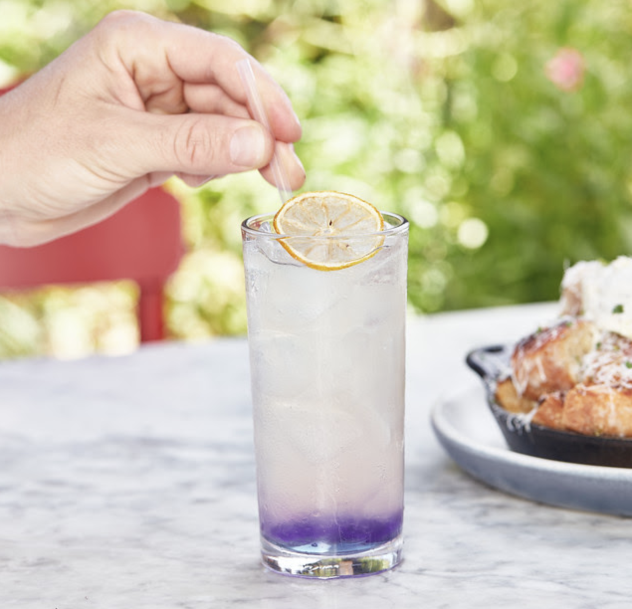 Farfalla Viola cocktail at North Italia