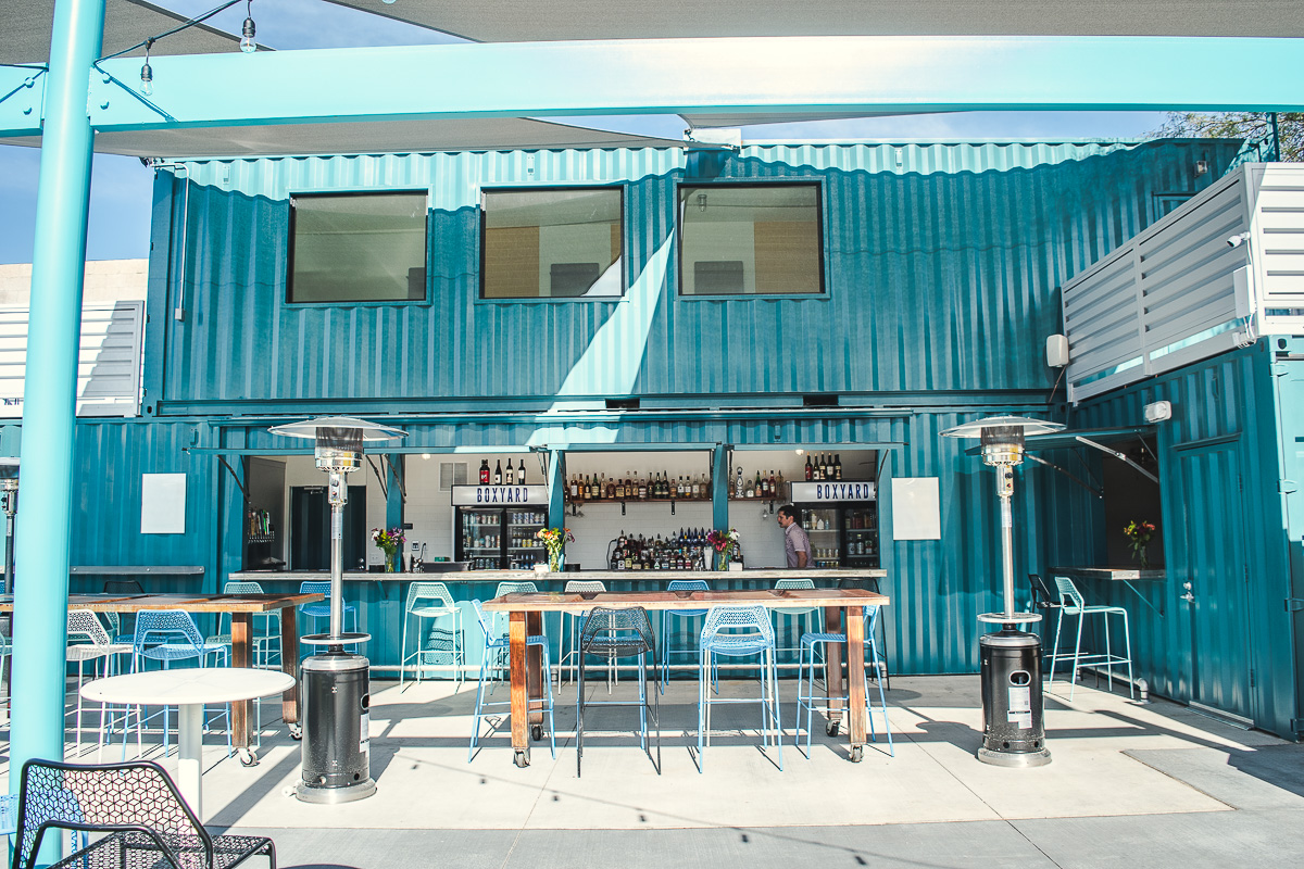 Bar at BoxYard on Fourth Avenue (Credit: Jackie Tran)