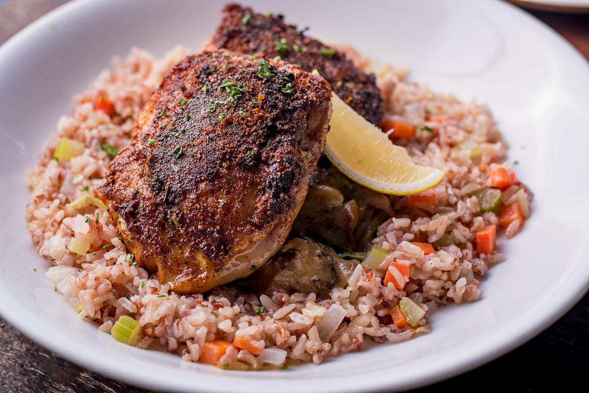 Chicken Thigh Fricassee from Agustin Kitchen (Credit: Jackie Tran)