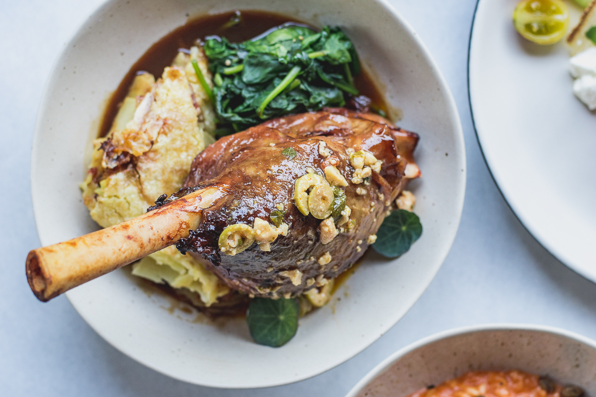 Riesling-Braised Lamb Shank at Maynards Market & Kitchen (Credit: Jackie Tran)