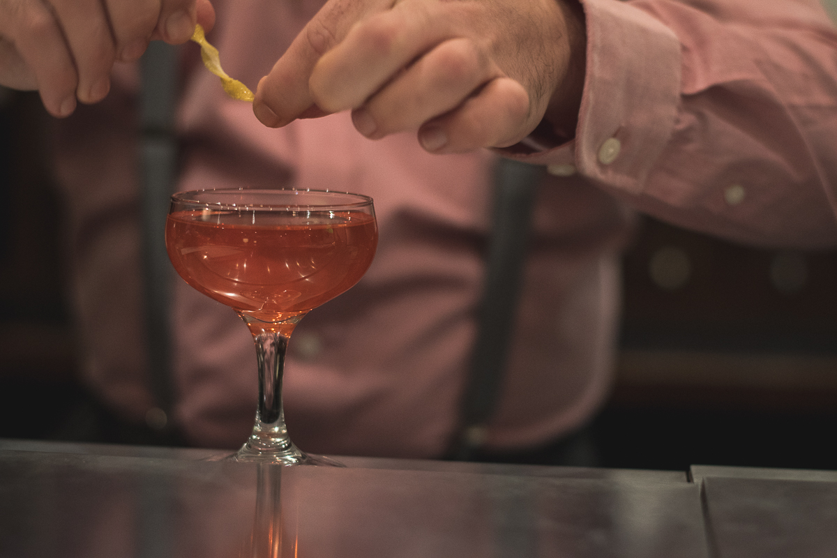 Bartender Adam Fisher prepares a Lucien Gaudin at the Traveller Bar (Credit: Jackie Tran)