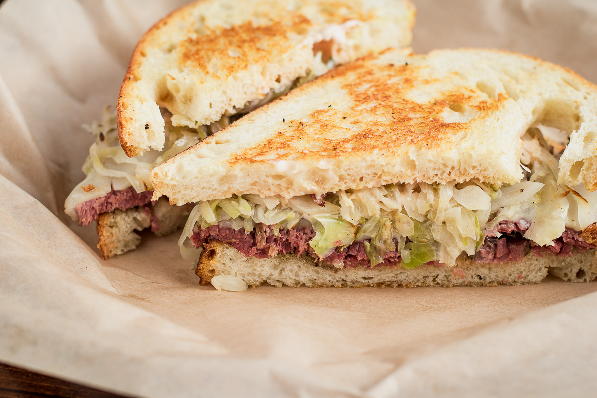 Pastrami Reuben Sandwich at Thunder Canyon Brewstillery (Credit: Jackie Tran)