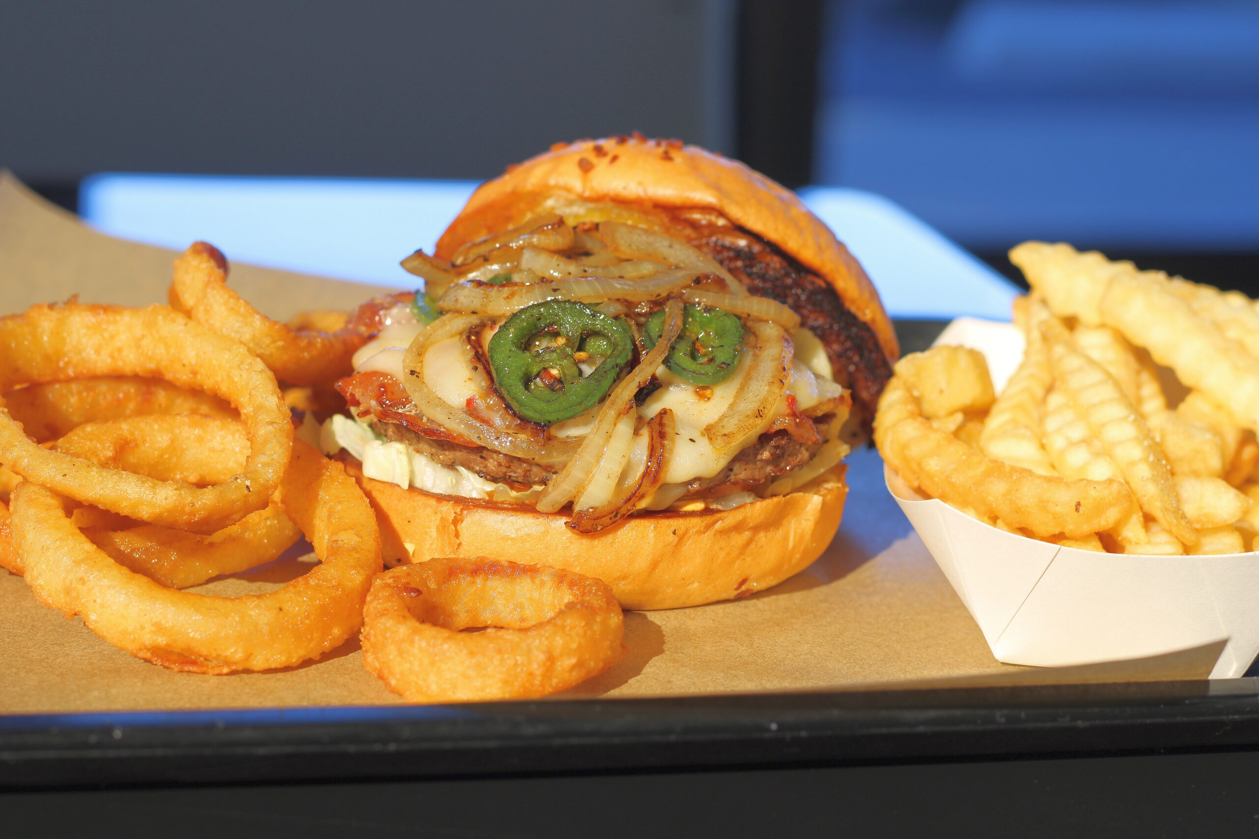 Smokin' Jalapeño Pepper Jack Burger at Tommy D's (Photo by Mark Whittaker)