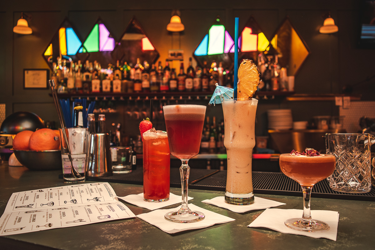 Mi Rey, Royale, Coup D'Etat, and Noble Intentions cocktails at the Royal Room (Credit: Jackie Tran)