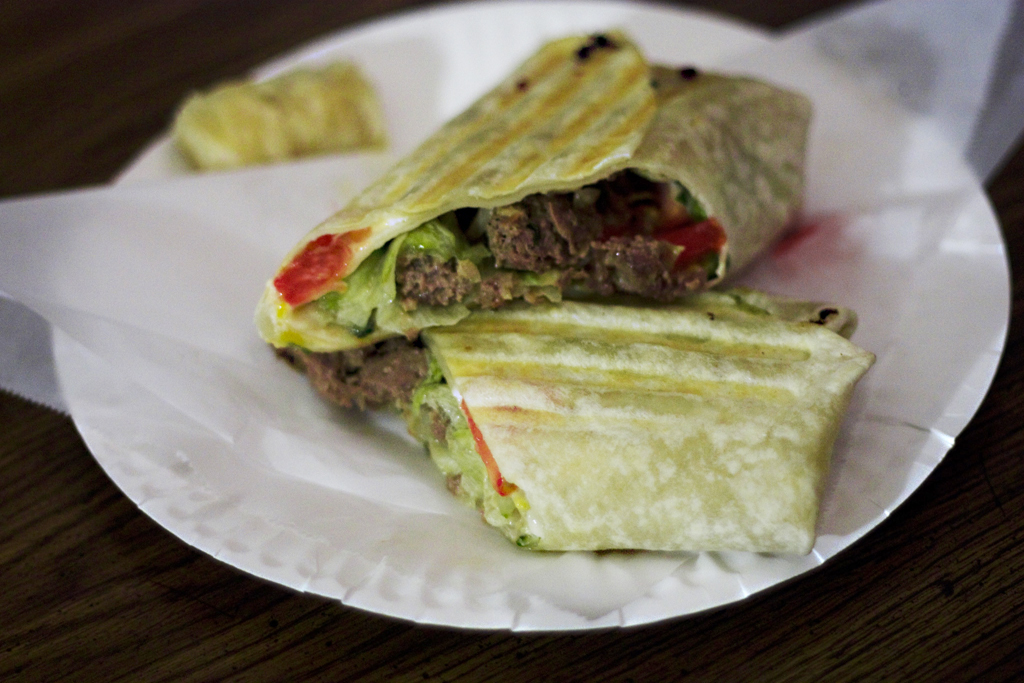 Shwarma Burrito from Ahishka Food Truck in Tucson