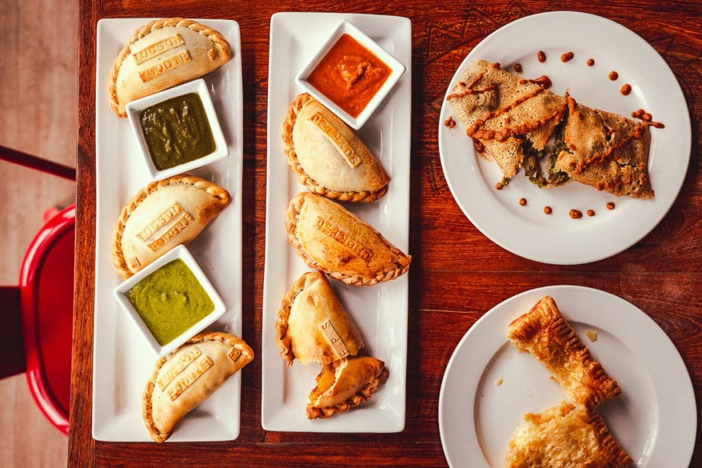 an overhead picture of pastries