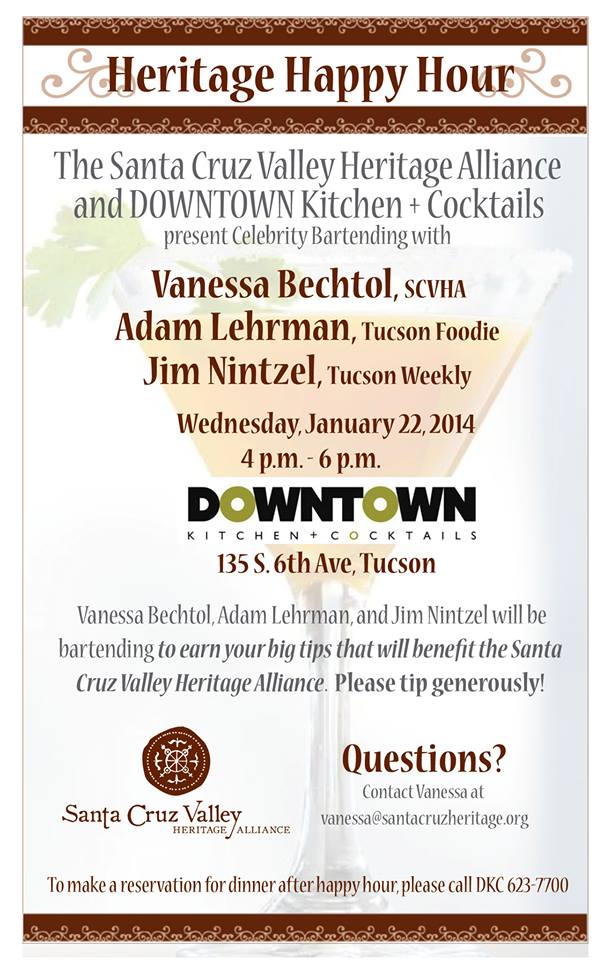 Santa Cruz Valley Heritage Alliance Celebrity Bartending