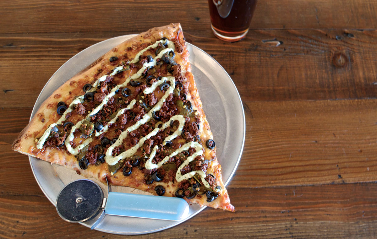 Baja Slice at Bear Canyon Pizza (Photo by Kayla Rutledge)