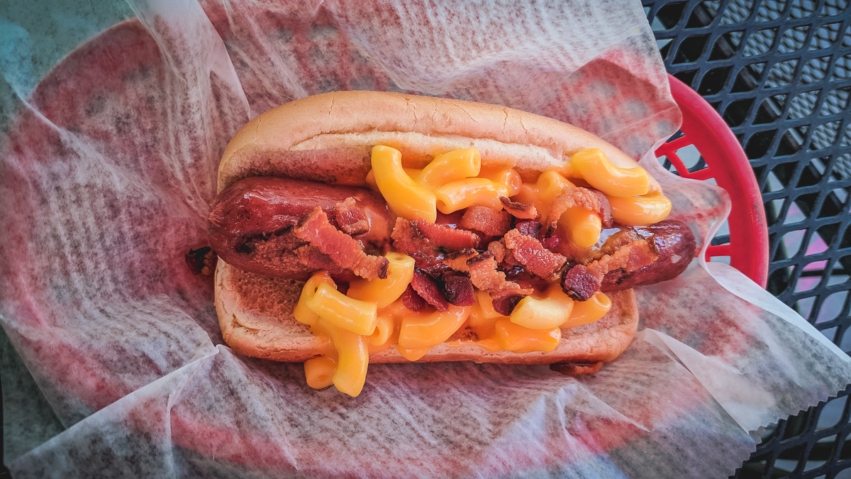 Mac the Dog at Mutts Premium Hot Dogs & Sausages (Credit: Adilene Ibarra)