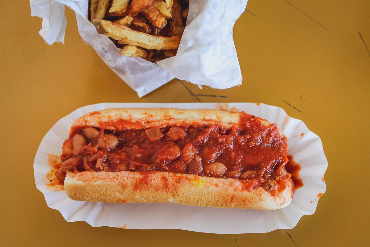 Chili Dog at Pat's Chili Dogs (Credit: Adilene Ibarra)