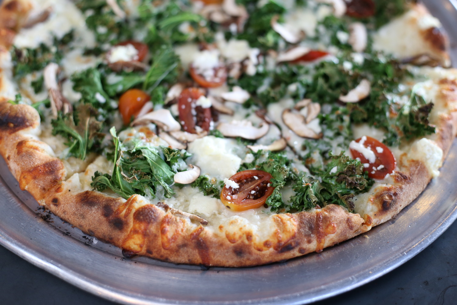 Kale & Chèvre Pizza at Time Market (Credit: Time Market)