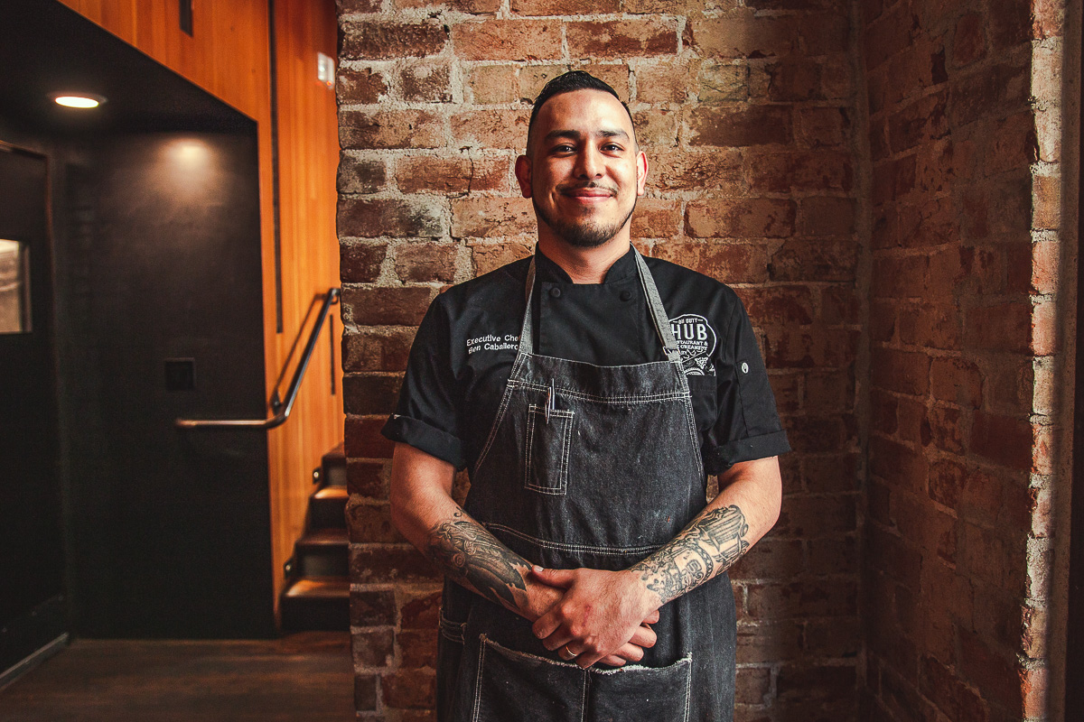 Executive chef Ben Caballero at HUB Restaurant & Ice Creamery (Credit: Jackie Tran)